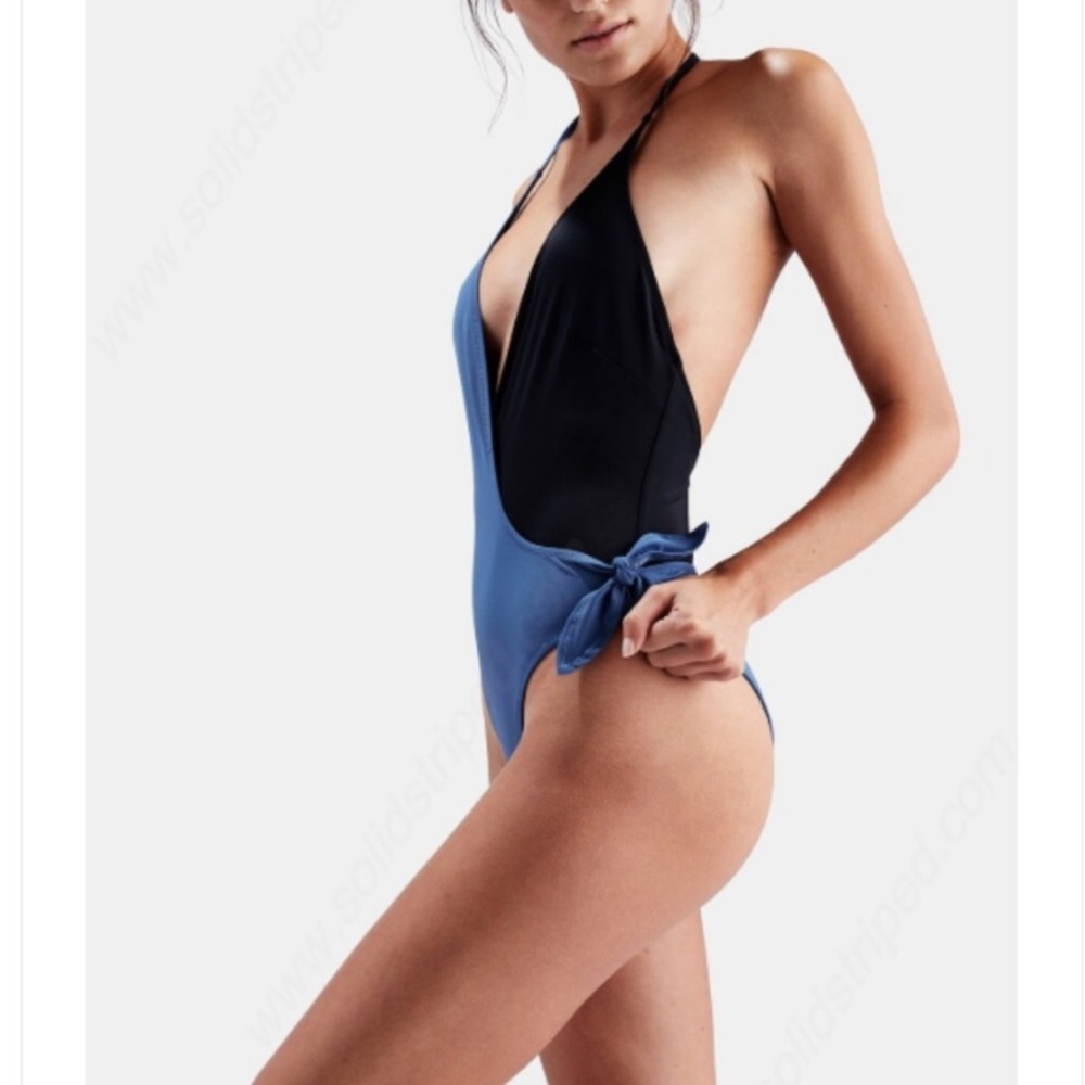 Solid & Striped | Deep-V Colorblock Swimsuit - image 5